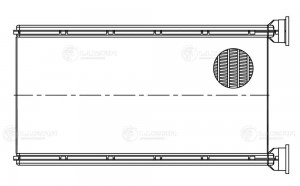 Радиатор отоп. для а/м Mitsubishi Pajero Sport (08-)/L200 (06-)  LRh1152 LRH 1152 LUZAR