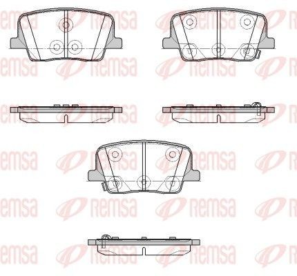 1947.02 Колодки тормозные дисковые задн SSANGYONG REXTON 2.0/2.2D 17> 194702 REMSA