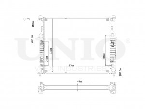 Радиатор охлаждения двигателя RAD-10136 UNIO