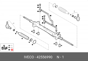 р/к рулевой рейки!\IVECO 42556990 IVECO