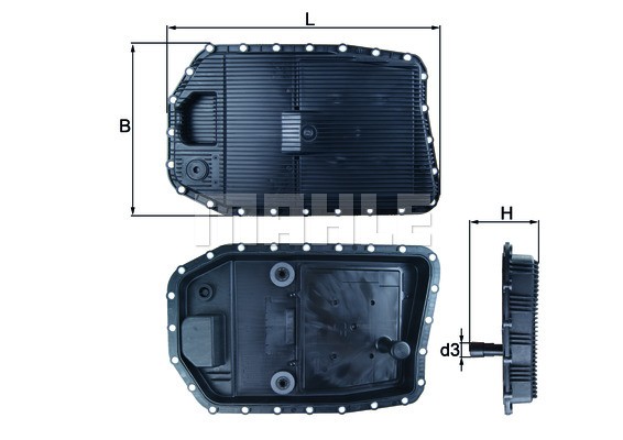 Фильтр гидравлический HX154 HX154 MAHLE KNECHT