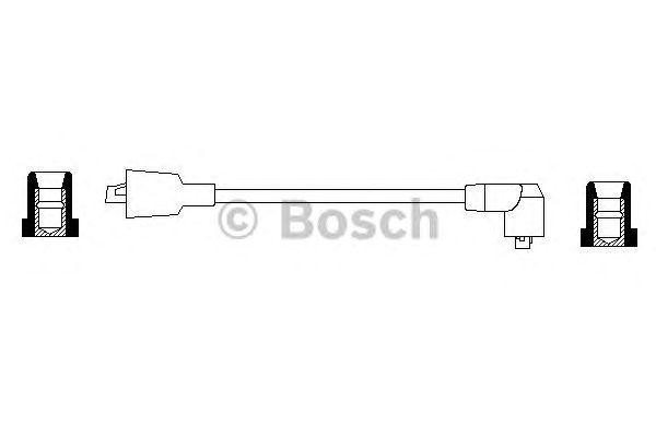 Провод высоковольтный ГАЗ-3110,3302 BOSCH на ЗМЗ-406 0 986 356 040 BOSCH