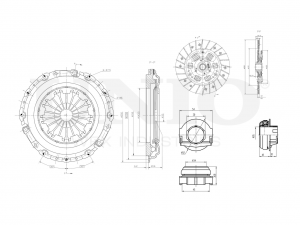 Комплект сцепления с подшипником CLT-20091 UNIO