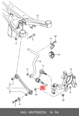 БОЛТ WHT000226 WHT 000 226 VAG