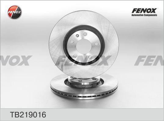 TB219016 диск тормозной передний!\ Audi A4, VW Passat 1.6-2.5TDi 00> TB219016 FENOX