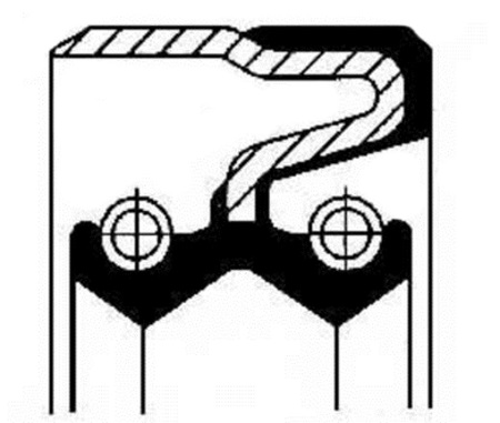 Сальник хвостовика редуктора   95x120x12 01029599B CORTECO