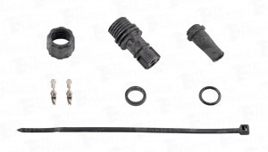 Разъем 2х контактный(комплектация: корпус, 2 клеммы, уплотнение кабеля, 2 уплотн 7880002 TE PARTS