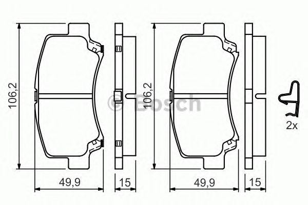 SUZUKI WAGON R+ 98-00 1.0/1.2 0 986 424 626 BOSCH