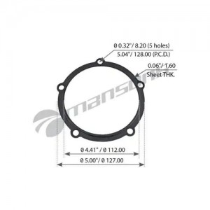 Прокладка MERITOR крышки ступицы MANSONS CSB16 MANSONS