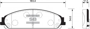 Колодки тормозные дисковые Chrysler 300C 3.0CRD 04, Dodge Caliber SP1509 SP1509 SANGSIN
