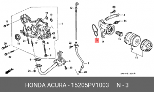ПРОКЛАДКА МАСЛЯН ФИЛЬТРА 15205PV1003 15205PV1003 HONDA