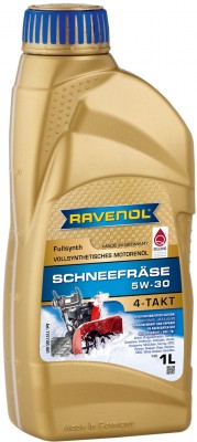 Масло моторное для 4-х тактных двигателей RAVENOL Schneefraese 5W30 синт.1л 1151105-001 RAVENOL