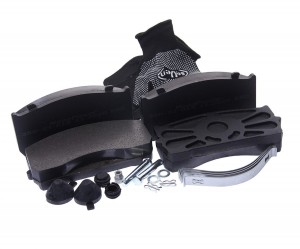 Колодки тормозные ГАЗ-3310 Валдай передние/задние с ремкомплектом (4шт.) MEGAPOW 350-33-018 MEGA POWER