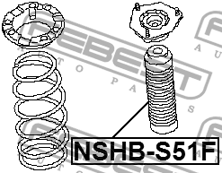 Пыльник амортизатора NSHB-S51F NSHB-S51F FEBEST