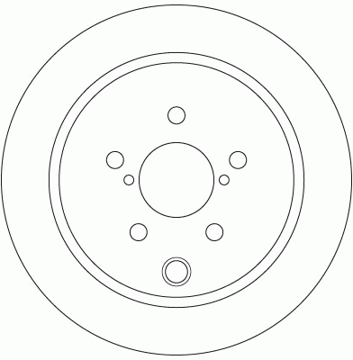 Диск тормозной задний SUBARU FORESTER (SJ), IMPREZA (GP) DF6503 DF6503 TRW