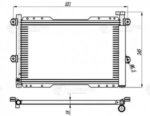 Радиатор кондиц. для а/м Suzuki Jimny II (98-)(с встроенным ресивером) LRAC2461 LRAC2461 LUZAR