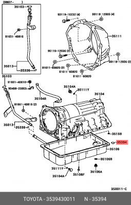 Магнит АКПП TOYOTA 3539430011 35394-30011 TOYOTA