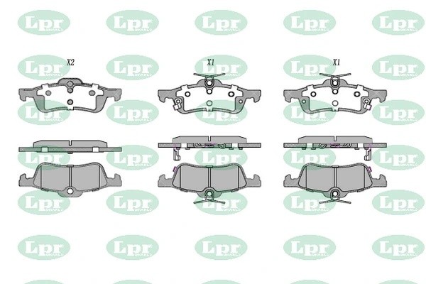 Комплект тормозных колодок 05P1458 05P1458 LPR