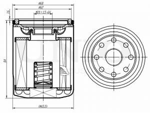 Фильтр масляный FLT-20061 UNIO