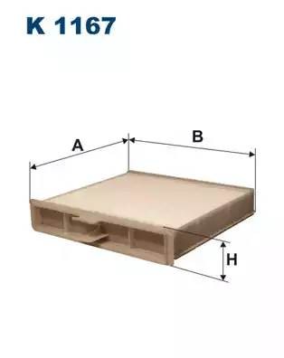 Фильтр воздушный салона RENAULT Scenic (03-09) FILTRON K1167 FILTRON