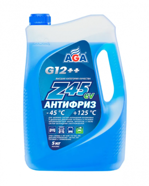 Антифриз синий -45C 5кг Antifreeze G12++ AGA AGA306Z AGA