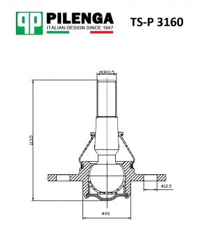 Шаровая опора BOXER II, DUCATO Q18, JUMPER II TS-P3160 TSP3160 PILENGA
