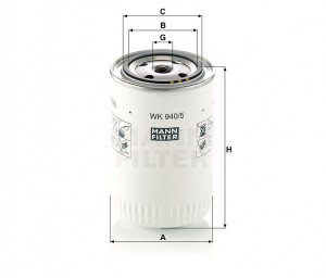 Фильтр топливный WK940/5 WK 940-5 MANN FILTER