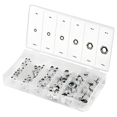 Набор гаек самоконтрящихся 146шт. СИБРТЕХ 47613 SIBRTEC