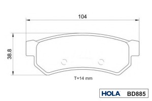 CHEVROLET LACETTI (2004>) ПОСЛЕ 2007 ГОДА BD885 HOLA
