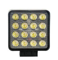 Фара светодиод. квадратная, 16LED, направленный свет, 48Вт, 112x112x47мм, 12/24В ALED130 AIRLINE