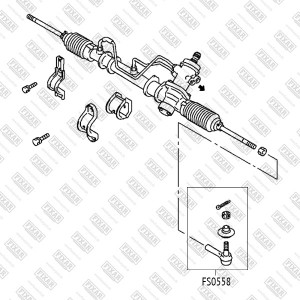 Наконечник рулевой тяги левый/правый MITSUBISHI Carisma/Lancer/Space Star/Pajero FS0558 FIXAR