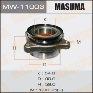 к-кт подшипника ступицы перед.!\ Toyota Hiace Kdh2/Trh2/Lh2 05> MW-11003 MASUMA