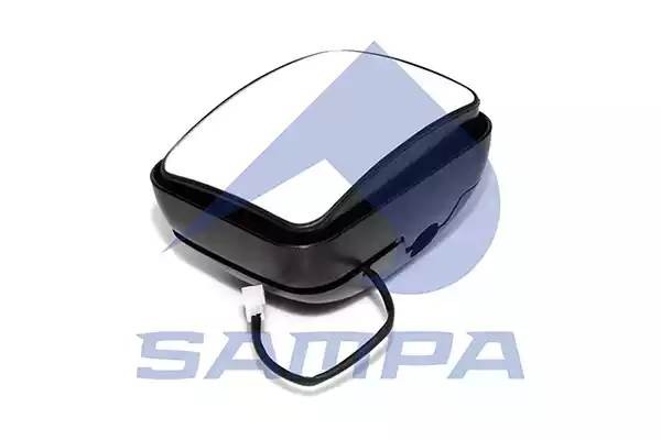 Зеркало боковое DAF MAN дополнительное (220х170мм) с обогревом SAMPA 051108 SAMPA