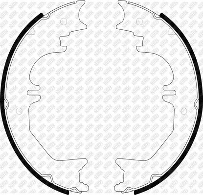 Колодки тормозные TOYOTA Land Cruiser (79-80) стояночного тормоза (4шт.) NIBK FN8905 NIBK