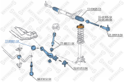 сайлентблок растяжки рычага пер.!\ Volvo 740/760/940/960 all <98 7700881SX STELLOX