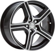 Скад Драйв 16.0 / 6.5J PCD 5x114.30 ET 45.00 ЦО 60.10 Литой / Черный с полирован 1210505 SKAD