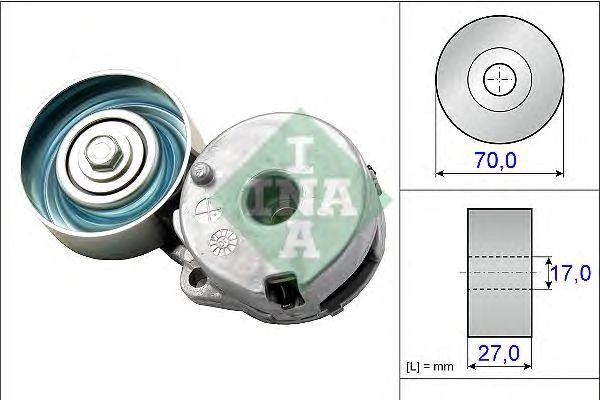 Натяжитель ремня NISSAN QASHQAI, X-TRAIL (T31) 2.0, TIIDA 1.8 534044210 534 0442 10 INA