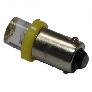Лампа светодиодная 12V T4W BA9s Cone Yellow MEGA ELECTRIC ME0411Y MEGA POWER