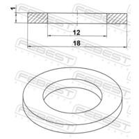 КОЛЬЦО УПЛОТНИТЕЛЬНОЕ 12X18X1 88430-121810C 88430121810C FEBEST