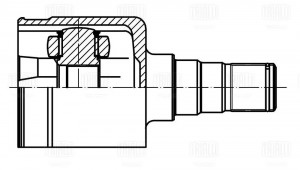 ШРУС Geely Coolray (19-) 1.5T (внутр.лев.) (GO 702) GO 702 TRIALLI