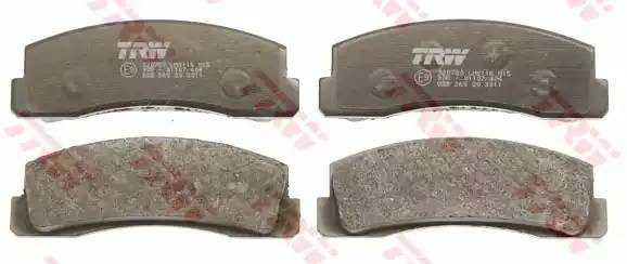 Колодки тормозные дисковые GDB265 заменен на GDB265M GDB265 TRW