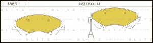 Колодки тормозные дисковые передние FORD Transit 06- BB0377 BB0377 BLITZ