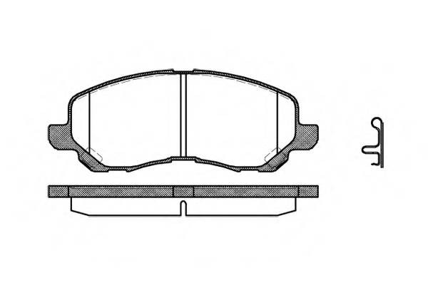 804 12 FDB1621 !колодки дисковые п.\ Mitsubishi Space Runner 2.0i 16V/2.4GDi 99> 080412 REMSA