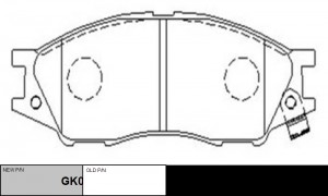 Колодки тормозные NISSAN Almera 2006 ~ 2016 / Bluebird Sylphy 2000 ~ 2005 / Cube GK0785 CTR