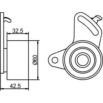 Ролик ГРМ опорный GT80140 GT80140 GMB