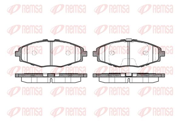 696 00 D11144-01=FO642281=707 000B-SX !колодки дисковые п.\ Daewoo Lanos/Matiz 0 069600 REMSA