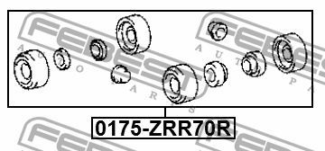 Ремкомплект колесного цилиндра TOYOTA COROLLA AXIO/FIELDER E14 06-12  0175-ZRR70 0175-ZRR70R FEBEST