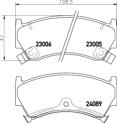 Колодки торм.пер. Nissan Almera MDB2144 MINTEX
