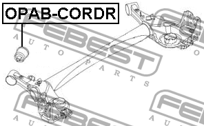 сайлентблок зад. балки!\ Fiat Punto all 05> OPAB-CORDR FEBEST