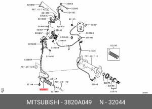 ПРИВОД МУФТЫ СВОБОДНОГО ХОДА 3820A049 3820A049 MITSUBISHI